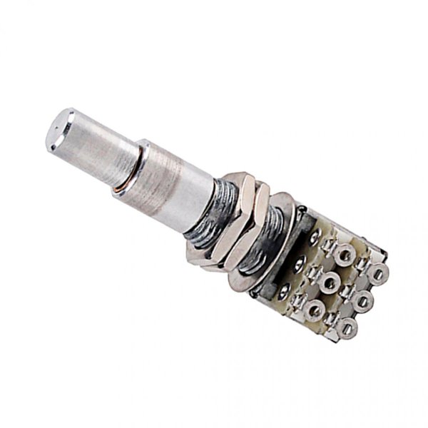 B100K Mini Potentiometer med Solid Axel Potentiometer Sortiment Passar för Gitarrbas