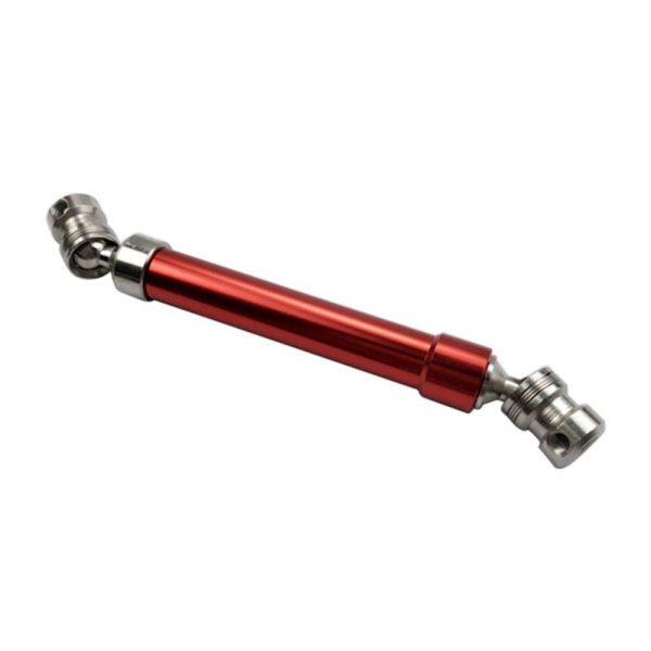 112-152mm, Universell drivaxel i stål för D90 SCX10 RC Crawlers, Röd