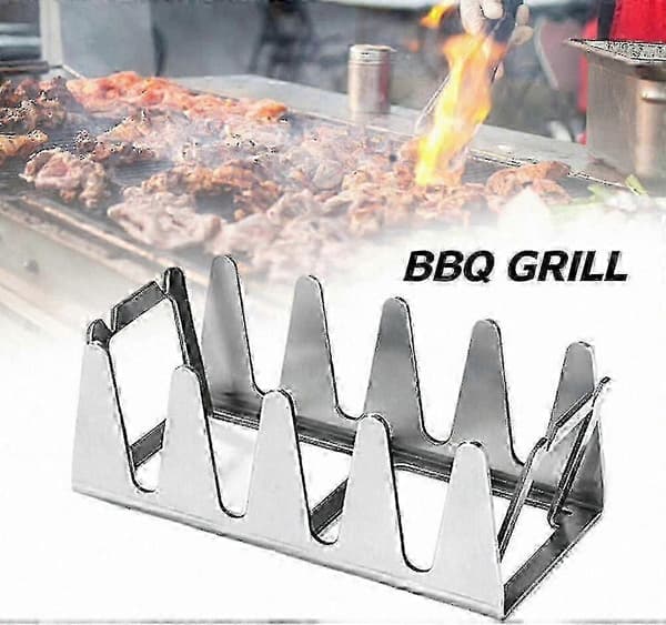 Grillrist i bayersk stil, holdbart rustfrit stål, perfekt vinkel til kød, nem indirekte grillning 1 Pcs