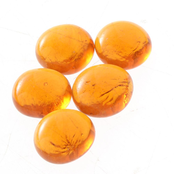 100 st Glasmarmor Kulor Vasfyllning Dekor Blandade Färger Transparent Amber
