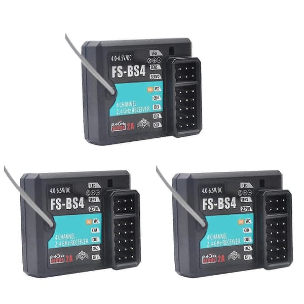 3X for FlySky FS-BS4-mottaker med gyrostabiliseringssystem for Flysky FS-IT4S / FS-GT5 RC bilbåttilbehør