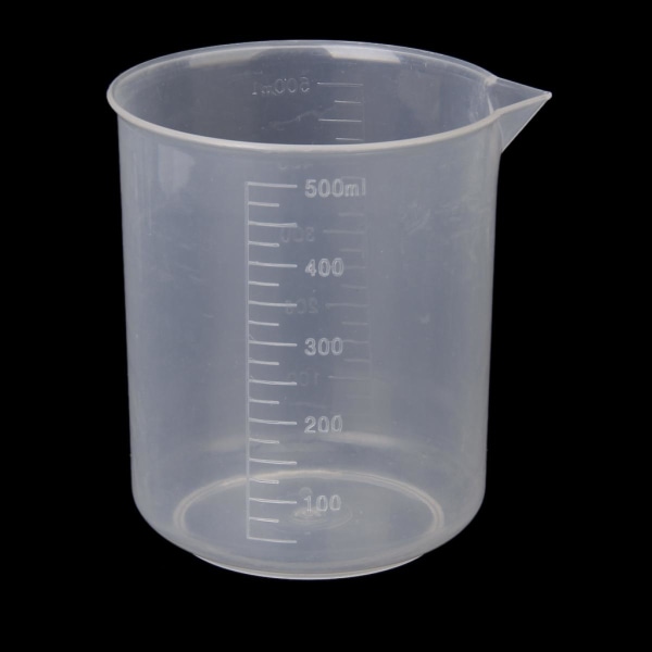 50 ml-500 ml genomskinlig graderad bägare Mätkopp Kitchen Lab Tool 500 ml