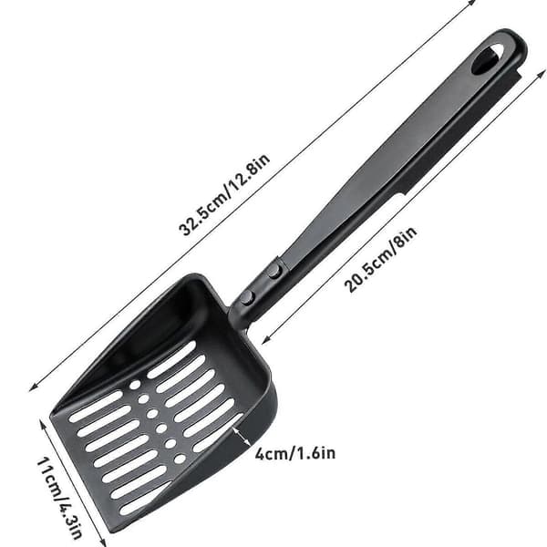 [RM] Eldstad Ask Sifter Metall Eldstad Skopa för Hushåll Trädgårdsarbete Eldstad Musta 32,5 cm x 11 cm x 3 cm