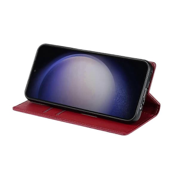 Till Samsung Galaxy A16 4G/5G Plånboksfodral Magnetlås PU-läder Telefonfodral-Svart Multicolor Red