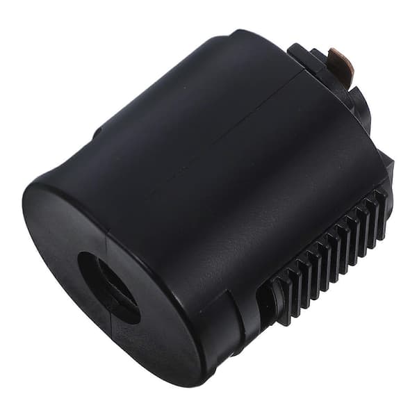 Skinnehodeadapter for skinnebelysning for pærebruk, svart