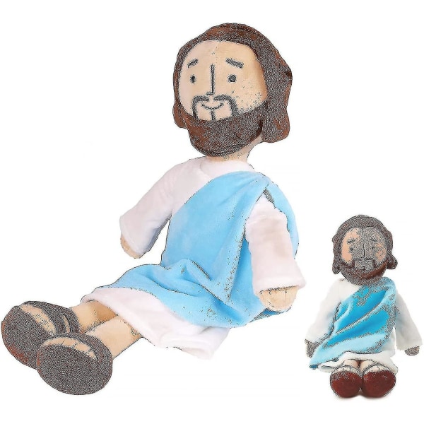 Jesus Virgin Mary Plyschleksak, Jesu mor Plyschstoppad docka,söta Kristus religiösa leksaker för dop Påskgåva Heminredning Jesus