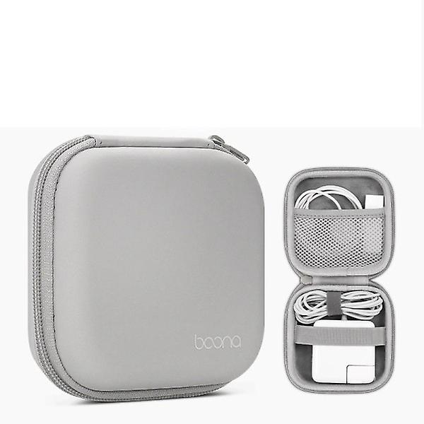 Bärbar Mini Hård Skal Digital Gadget Förvaringsväska Konstläder Hörlursladdare Fodral Datakabel USB-minne Organizer