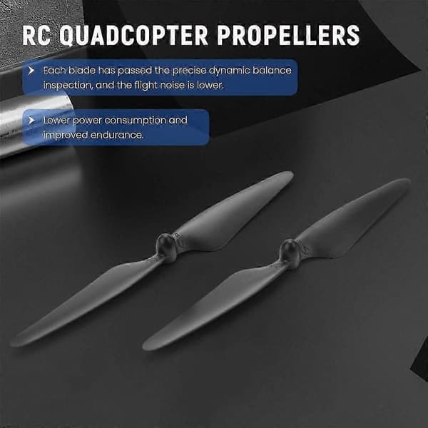 4 stk. propelblade til RC Quadcopter 2CW/2CCW reservedele Black