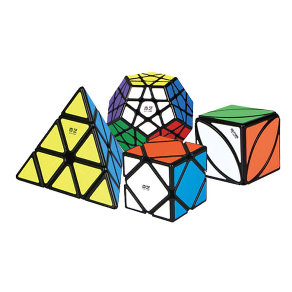 4-delars Set Speed ​​Cube Magic Cube Pussel Hjärngympa Speed ​​Cube Intelligensleksak