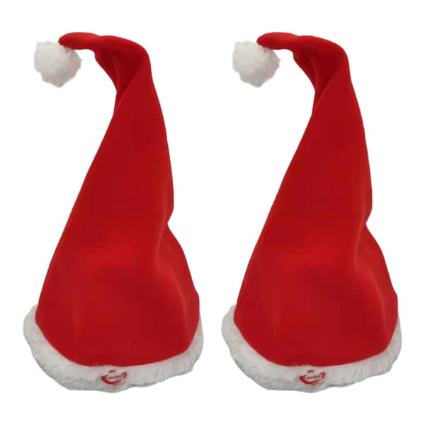 [RM]2-pack Interactive Christmas Hat Automatic Swing Design Built-in Music