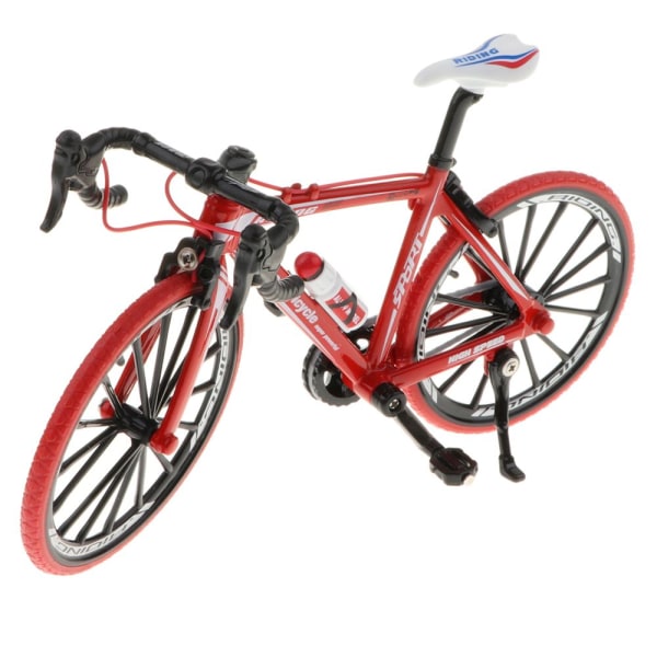 1:10 Skala Pressgjuten Legering Cykel Modell Hantverk Cykel Leksak Röd2