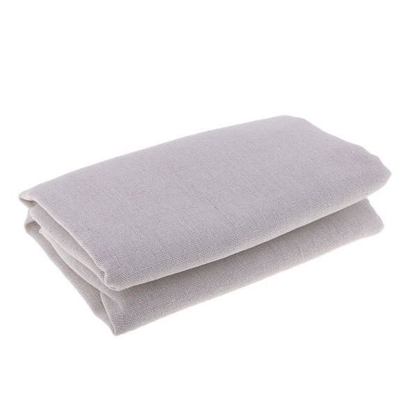 Grått Lappverk Metervara Polyester Linne Tyg Möbeltyg Sömnadsmaterial