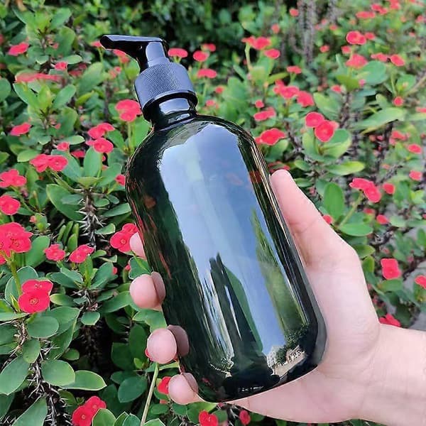 Sæt med 2 pumpe sæbedispensere - 500 ml - Til køkken, badeværelse, bordplade, køkken - Grøn