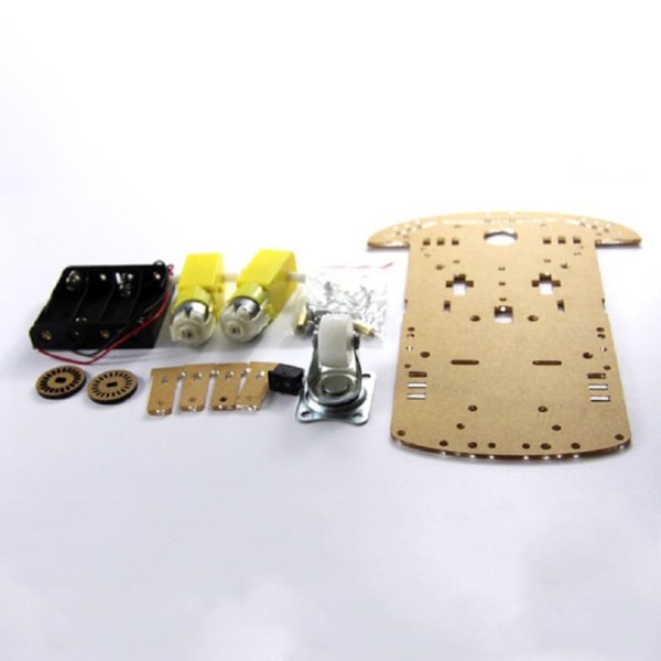 2WD DIY RC Smart Robot Car Chassis Kit Speed ​​Encoder TT Motor för Arduino