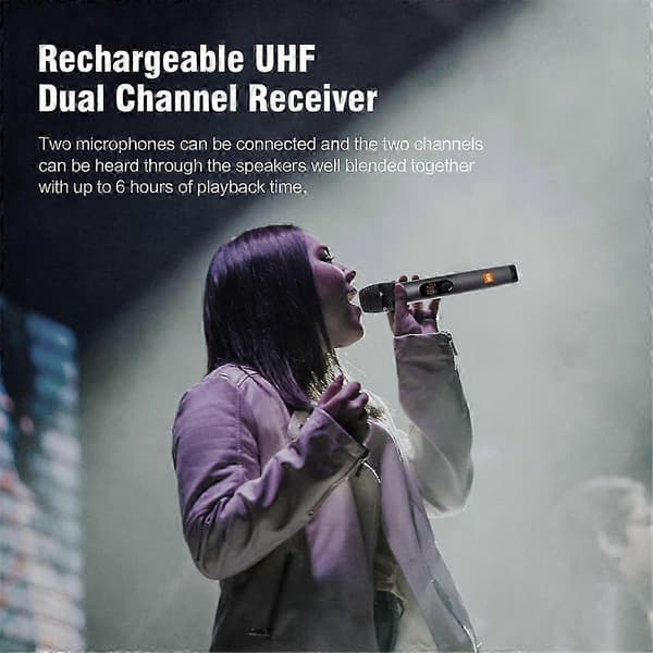 New Universal Microphone Home USB Wireless Microphone Live Broadcast Radio Digital Display Microphone Black