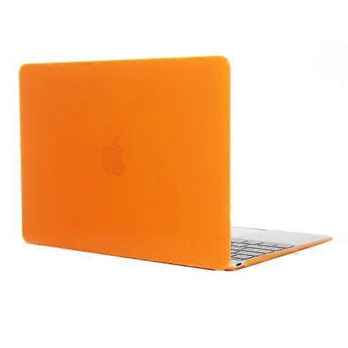 Värillinen läpinäkyvä kova suojakotelo Macbook 12 tuuman (oranssi)