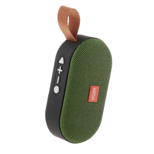 Mini Bärbar Bluetooth -högtalare T7 IPX5 TF AUX USB FM For Travel Green