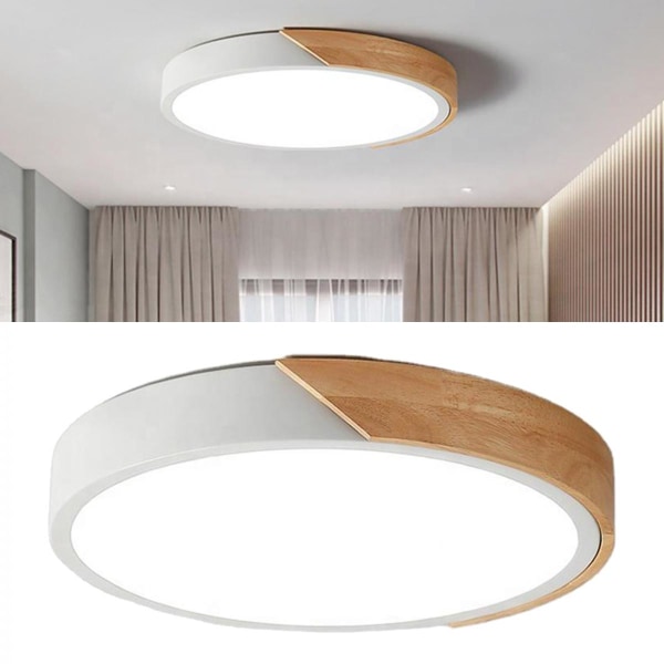 LED Taklampa Panel Downlight Vardagsrumsbelysning 40cm 30W Vitt Ljus