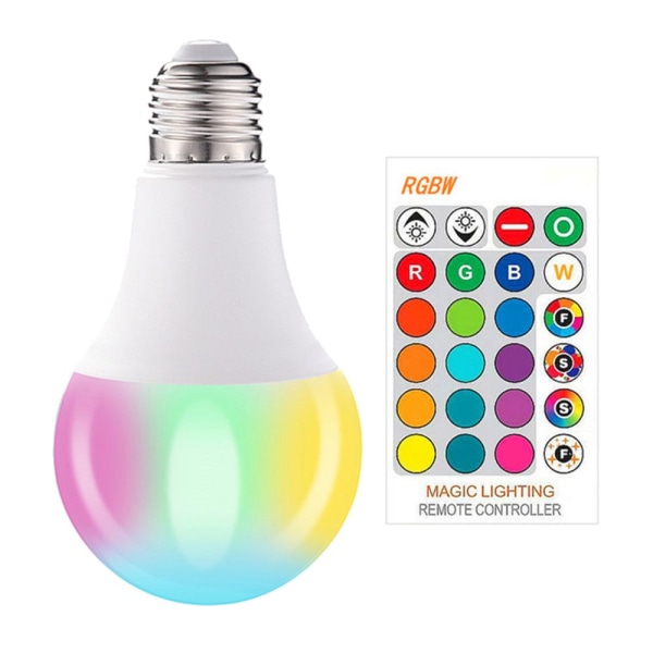 Färgskiftande RGB LED-lampor 900LM Flood Mood Light A80