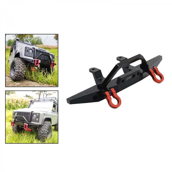 1:12 RC Bil Främre Stötfångare För 1/12 RC Bil MN D90 D91 D99 D99S Svart