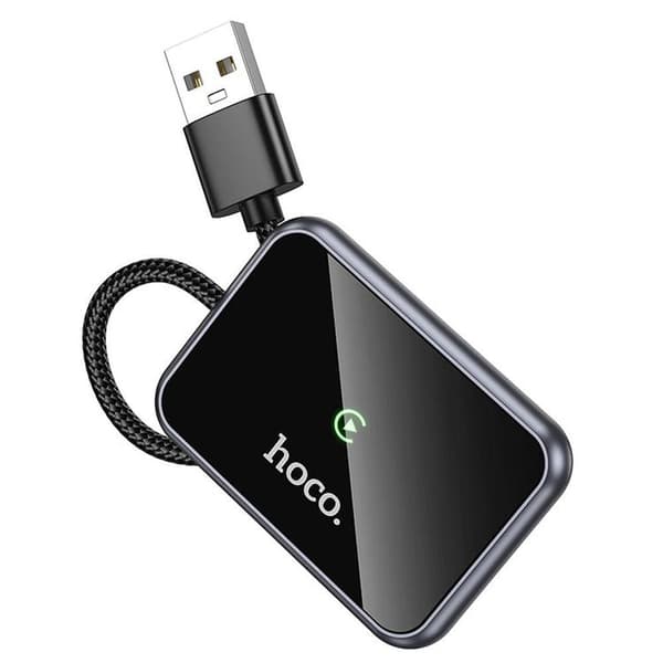 [RM]Hoco CarPlay langaton sovitin USB A - USB C HU1 - Musta 100