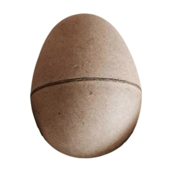 [RM]DIY Easter Eggs in Paper Pulp, Empty Craft Eggs for Decoration, Paint Yourself, Fillable, Easter Party Ornaments, Egg Hunt Basket Filler Brown