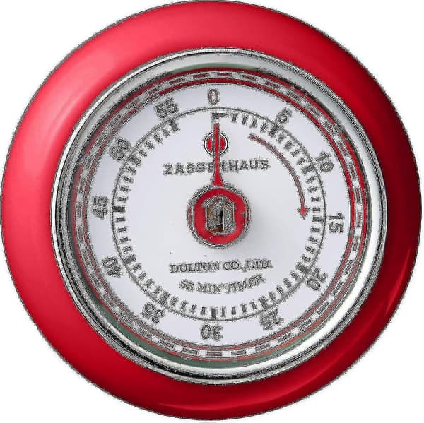 Magnetisk retro kökstimer, klassisk mekanisk matlagningstimer (röd) -gt Red