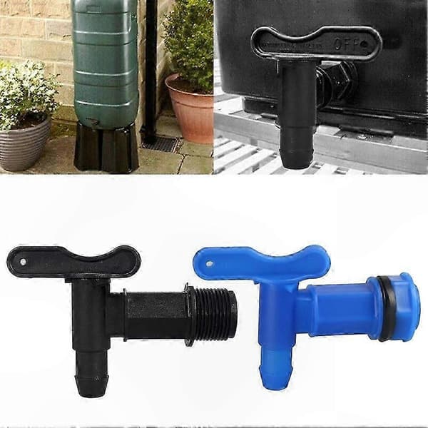 Regnvandsbeholderhaneudskiftning til hjemmebryg IBC-systemer black