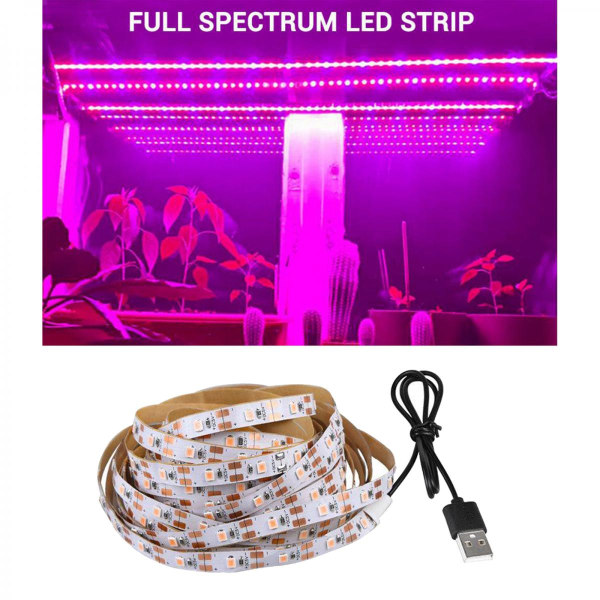 Fabrik 2835 SMD LED Växtlampa Växtbelysning Drivhus DC5V 4M