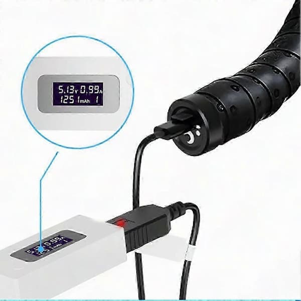 Ladepluggdesign med variabel hastighet for Shimano Di2 landeveissykkel batterilader ladekabel Black