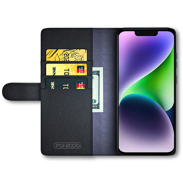 Genuine Leather Case iPhone 15 Black