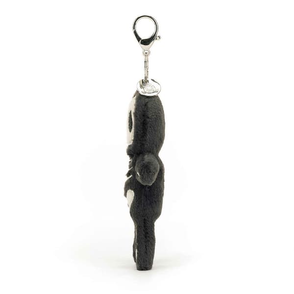 Jellycat Skull Bob Bag Charm Plush Keychain