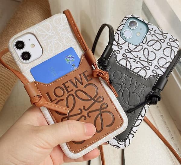 Kompatibelt iPhone 13 cover, crossbody lang lædersnor cover til iPhone 13 black iPhone13Pro max