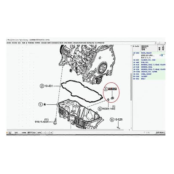 Bilmotoroljetråg avtappningsplugg bult LFE5-10-404 för 3 2004-2013 BK BL 6 2002-2012 GG GH 5 CX-30 1 st 1Pcs