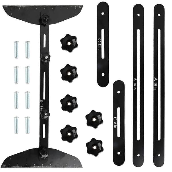 [RM] Stair Gauge Template Tool, Stair Measuring Ruler Set, Shelf Layout Tool for Stairs, Risers, Shelves