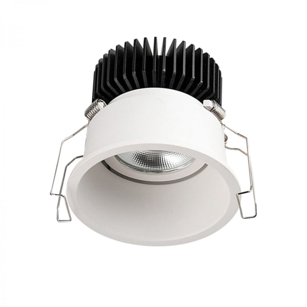 Aluminium infälld downlight 4000K takljus badrum hög ljusstyrka svart_5W_55mm