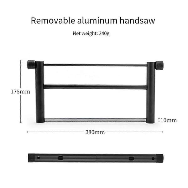 Multifunktionel foldbar træsav aluminiumslegering håndsav bærbar minihavesav udendørs overlevelse