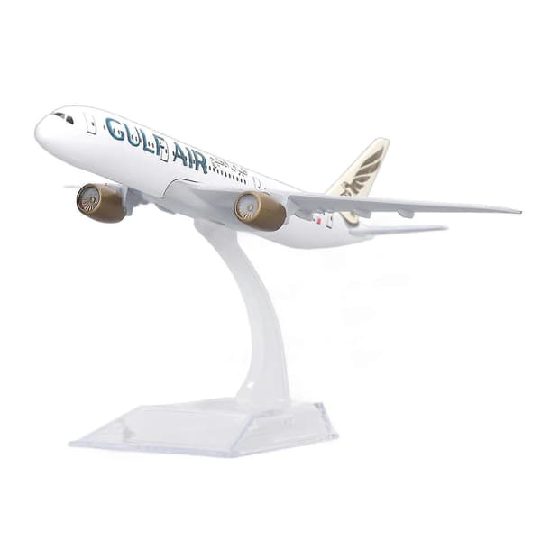Metal flymodel legering simuleret nøjagtig skala stabil base boligindretning flymodel til Boeing 787