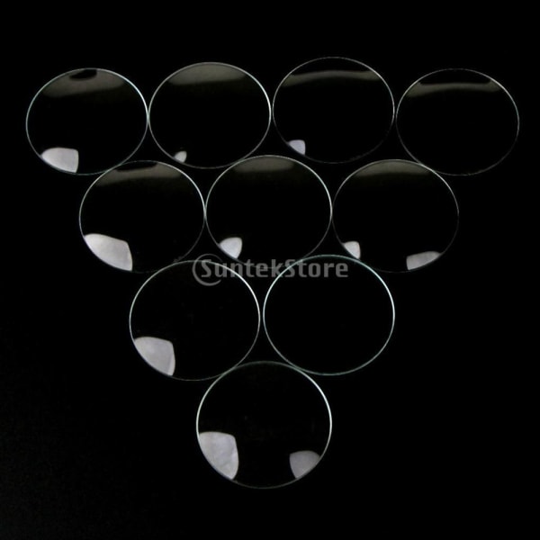 20-pack Kupolformade Mineralglas Klocklinsdelar För Urmakare 24,5 mm