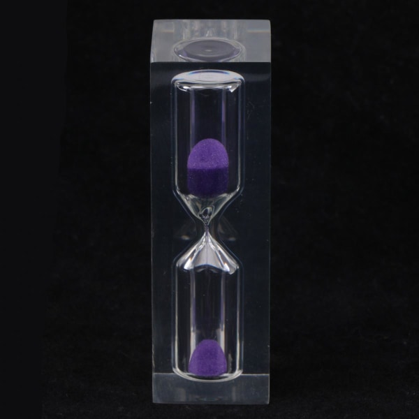 3 Minuter Klar Akryl Timglas Sandglas Sand Timer Köksklocka Lila