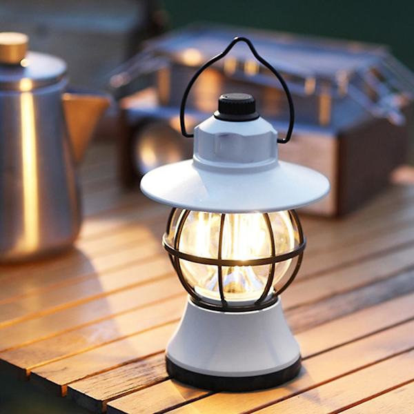 Campinglykta Batteridriven Led Campinglampa Vattentät Lykta white