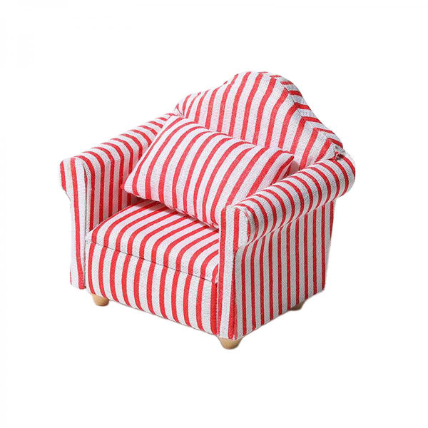 1/12 Dockhus Miniatyrer Modern Sittplats Fåtölj Soffa 3-delat Soffset