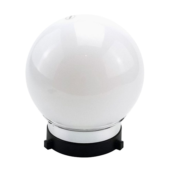 6\" Sfärisk Diffuser Mjuk Bullet för Bowens Mount Studioblixt Vit Strobe