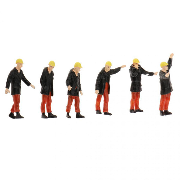 1/50 Små Figurer Människor Gata Väg Landskap Lekset 18st