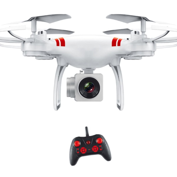 KY101 Drone RC Quadcopter HD WiFi Altitude Hold 1 Key Return Landing Off White med kamera