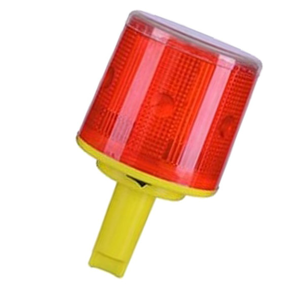 Solar LED rund varningslampa trafikljus alarm blinkande ljus c