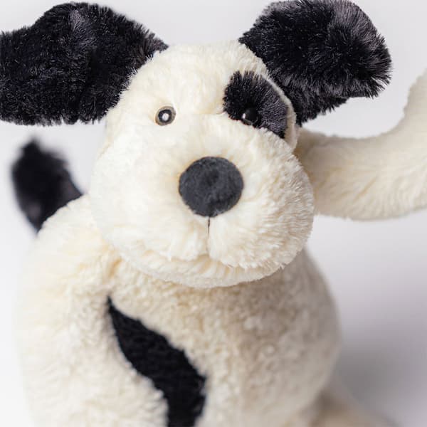 Jellycat Bashful Sort & Creme Hvalp Tøjdyr 31cm[RM]