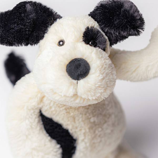 Jellycat Bashful Svart & Kremfarget Valp kosedyr 31cm[RM]