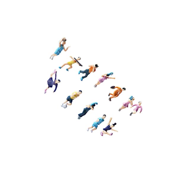 Minifigurer Spillerfigur til Sandbord Dekoration Diorama Layout 2,5 cm