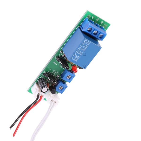 Timer Relay Module DC 5V 12V 24V Adjustable Cycle Timer Delay On/Off Switch Relay Module (DC24V, 0-15min)